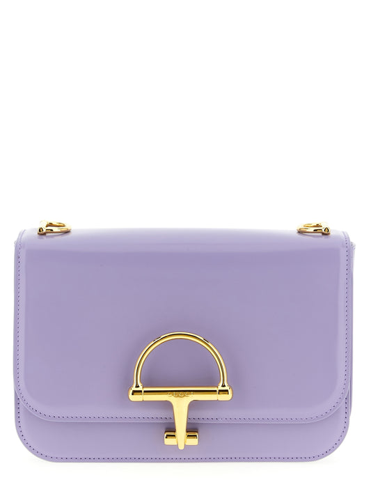 Gucci Schultertasche aus violettem Kalbsleder