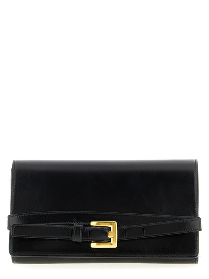 Balmain Schwarzer Kalbsleder-Kartenetui