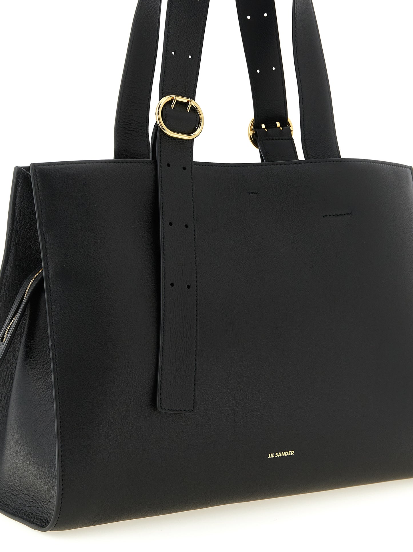 Jil Sander Schwarze Kalbsleder-Tasche
