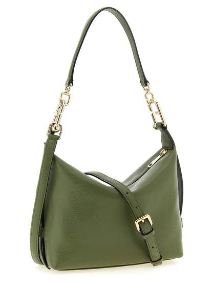 Furla Zweifarbige Schultertasche aus Kalbsleder