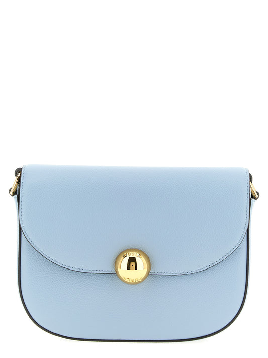 Furla Umhängetasche aus blauem Kalbsleder