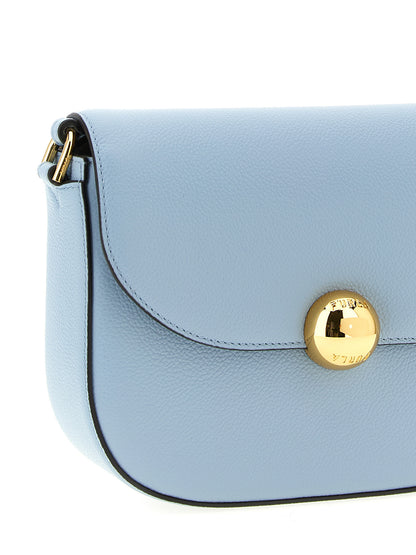 Furla Umhängetasche aus blauem Kalbsleder