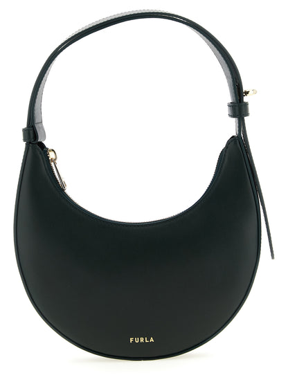 Furla Zweifarbige Schultertasche aus Kalbsleder
