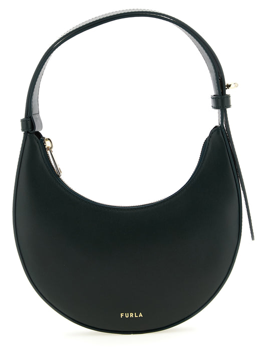 Furla Zweifarbige Schultertasche aus Kalbsleder