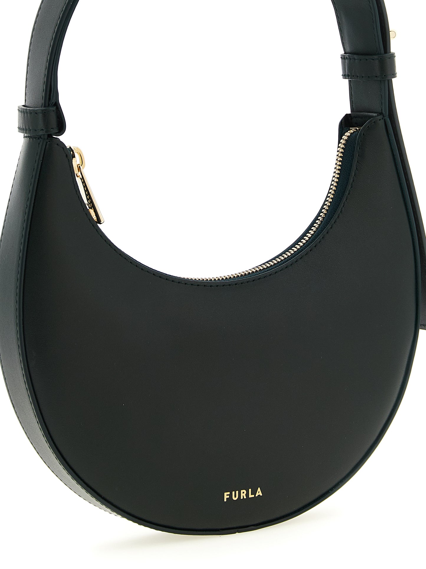 Furla Zweifarbige Schultertasche aus Kalbsleder