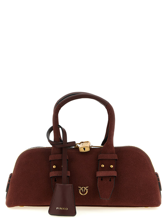 PINKO Schultertasche aus bordeauxrotem Rindsleder – Produktansicht 1 | Arca Lucia