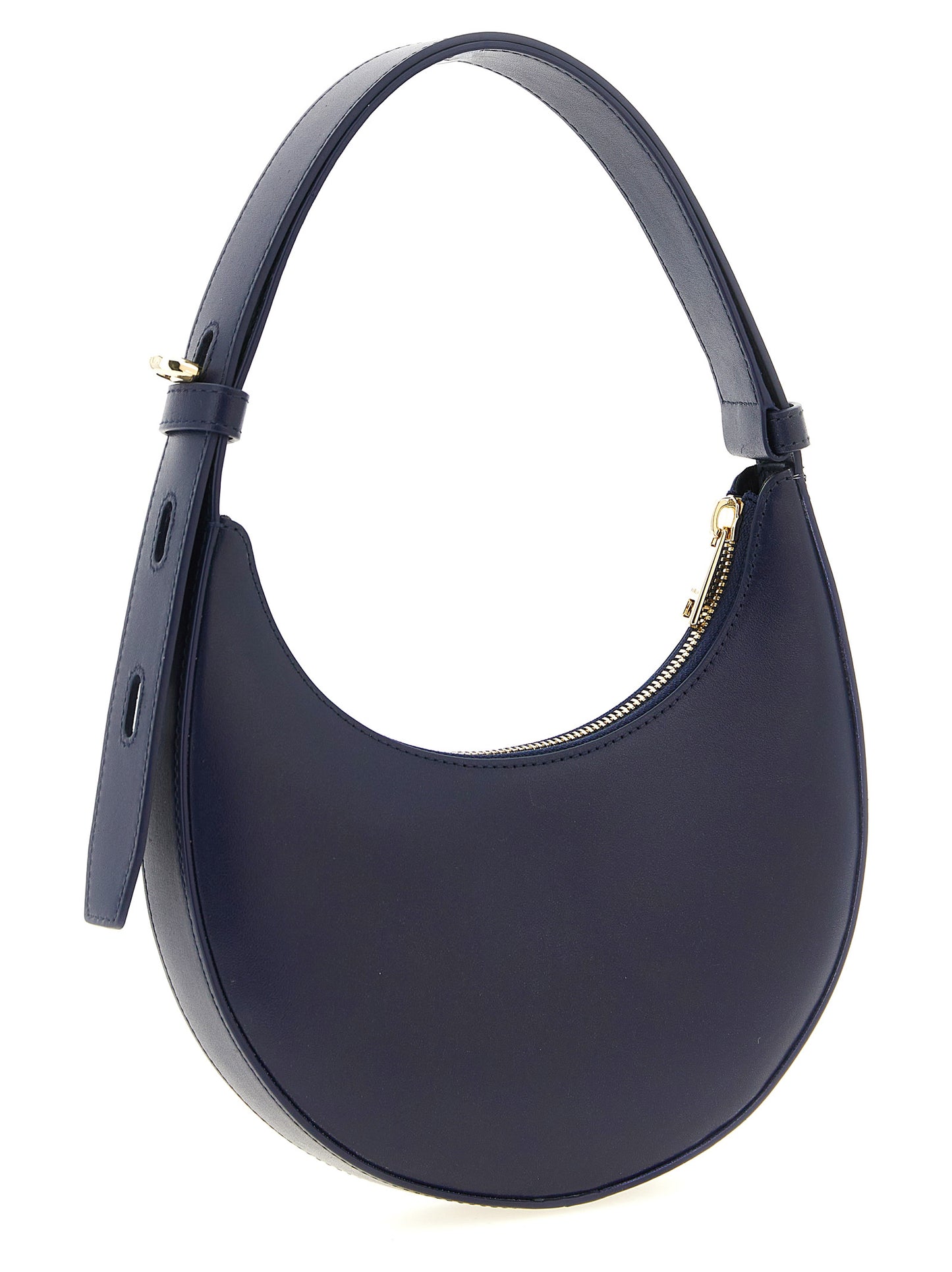 Furla Schultertasche aus blauem Kalbsleder
