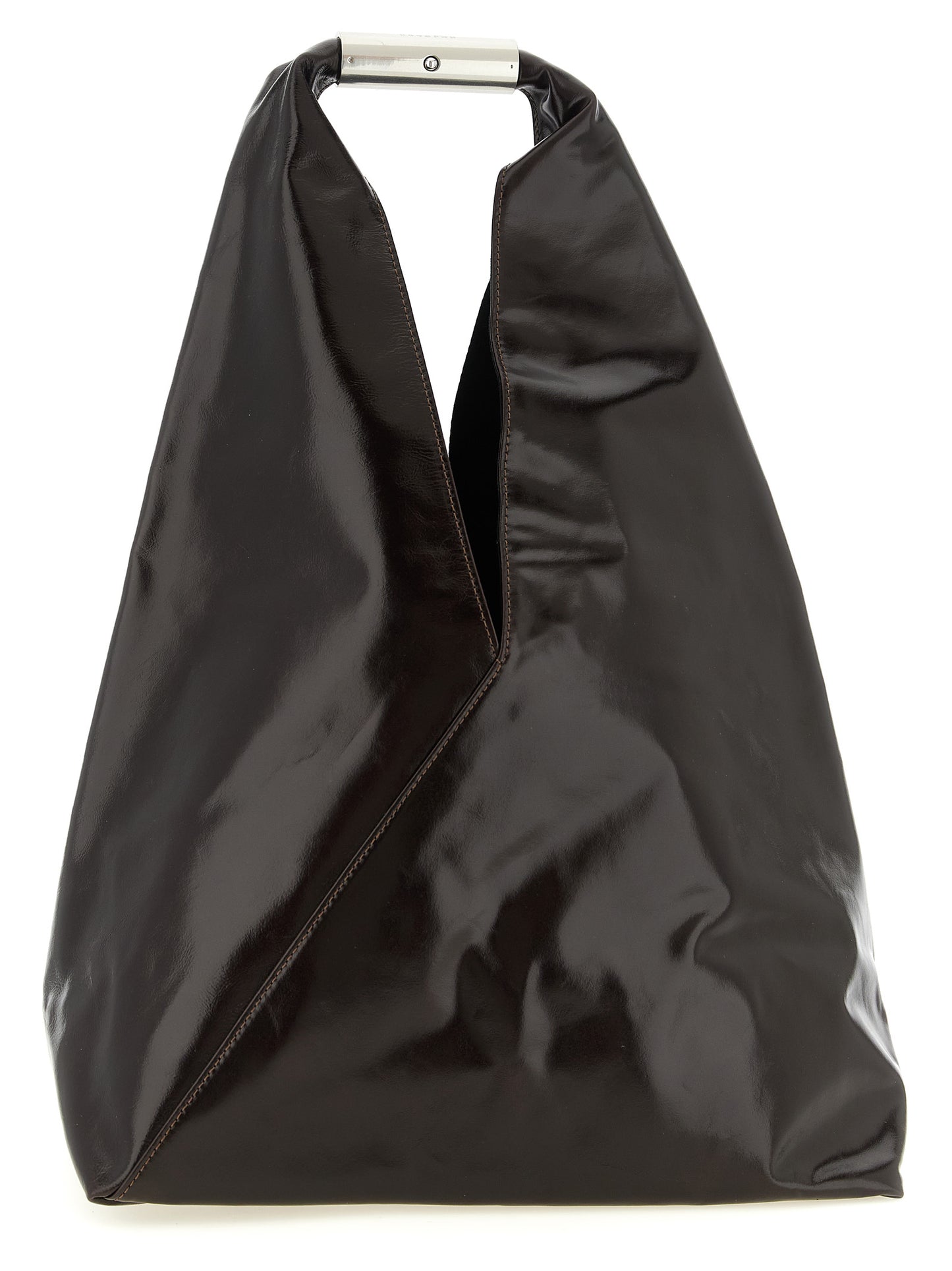 MM6 Maison Margiela Braune Kalbsleder-Handtasche