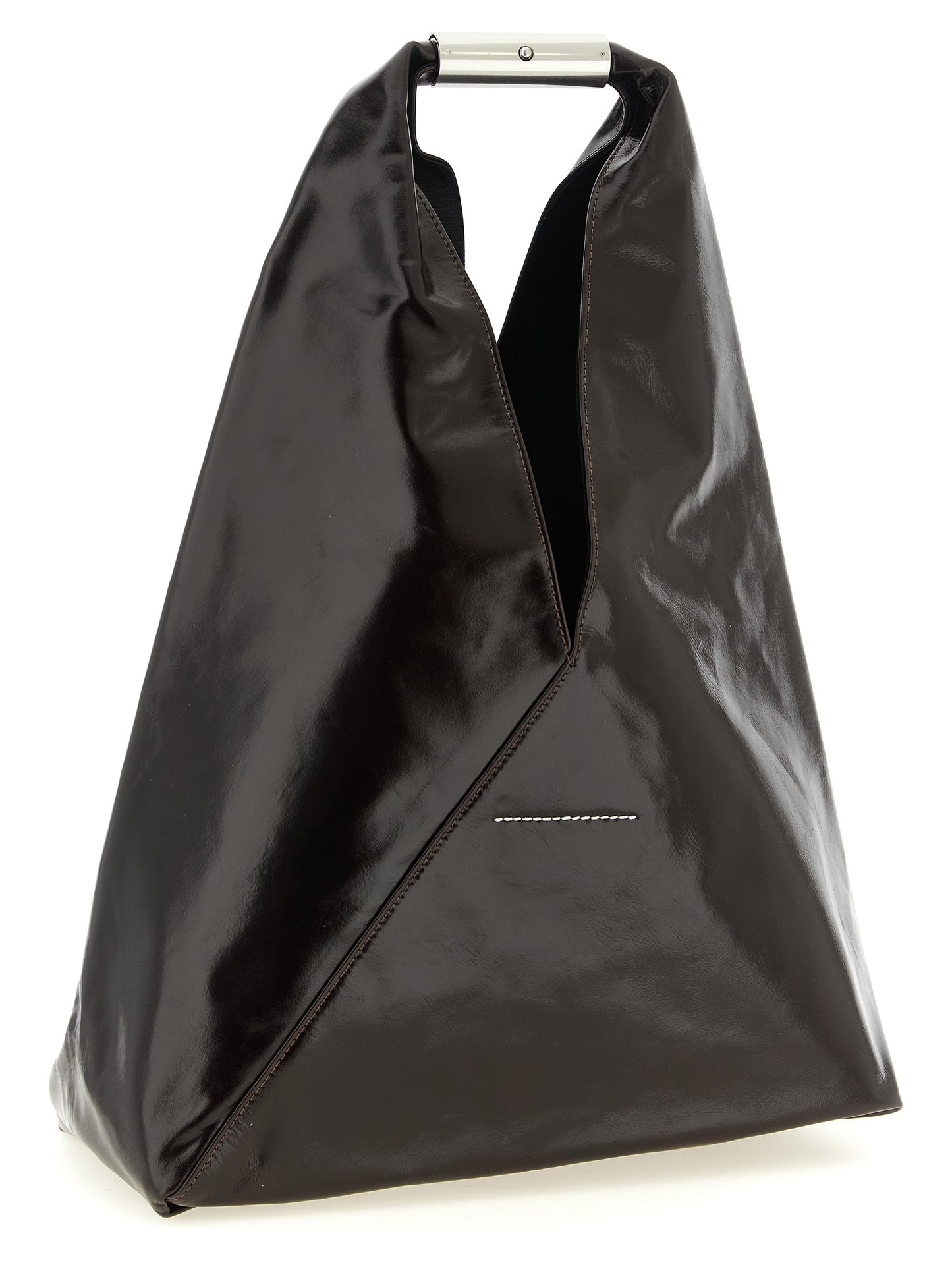 MM6 Maison Margiela Braune Kalbsleder-Handtasche