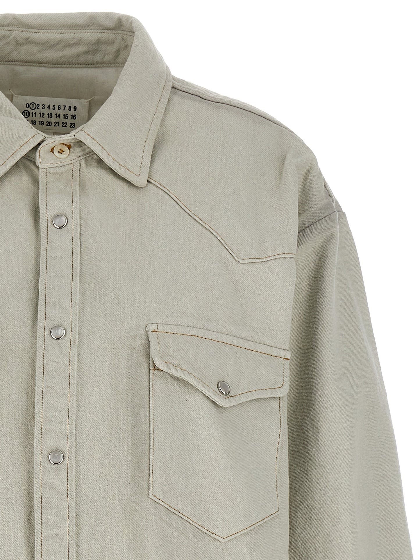 Maison Margiela Weiße Jeansjacke aus Baumwolle