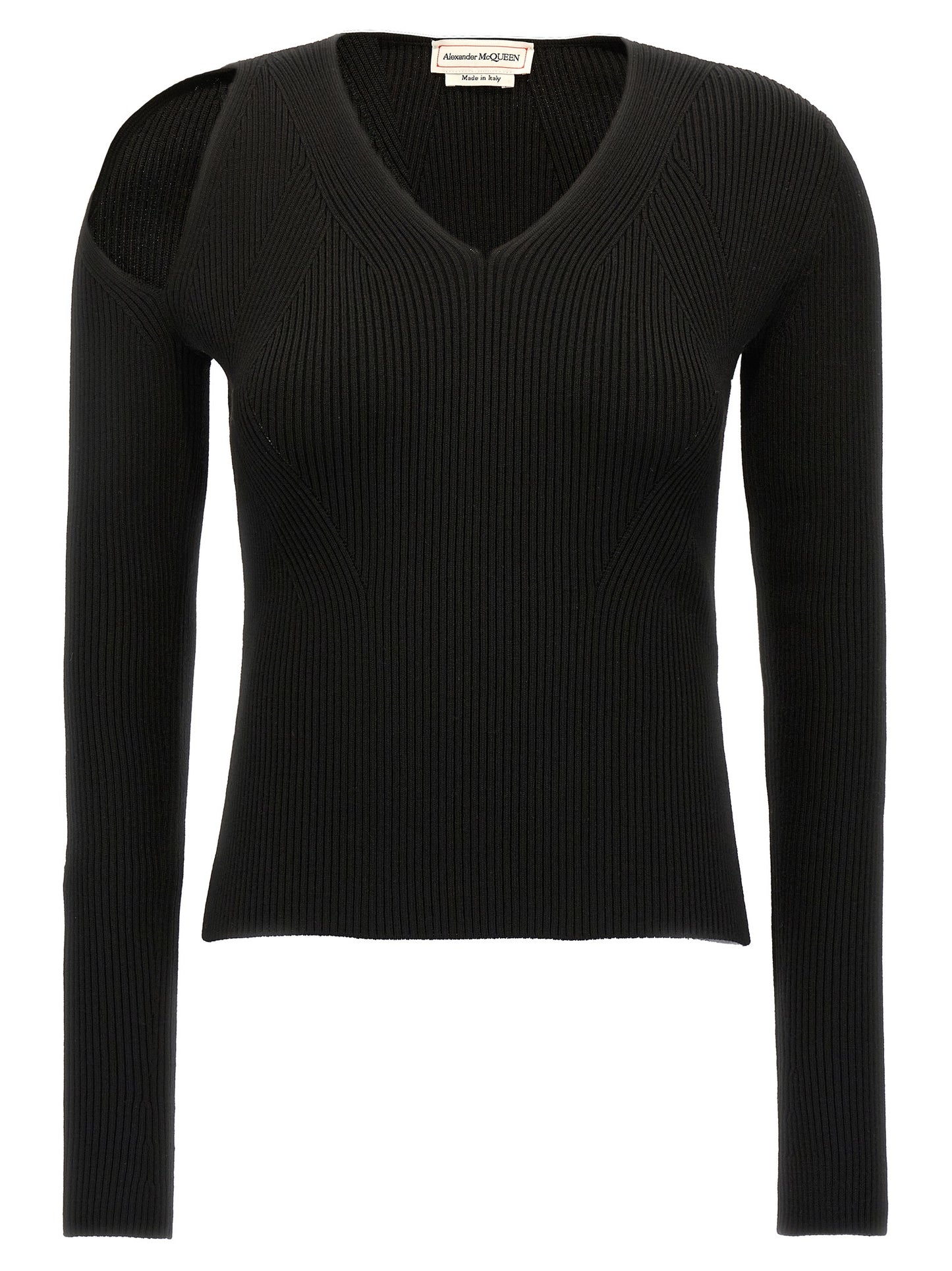Alexander McQueen Schwarzer Wollcardigan