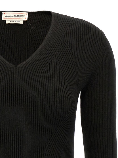 Alexander McQueen Schwarzer Wollcardigan