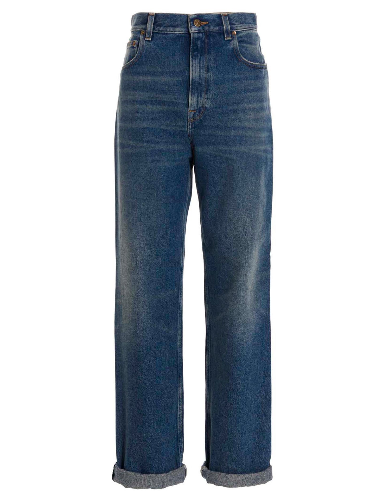 Golden Goose Blaue Jeans aus Baumwolle im geraden Schnitt