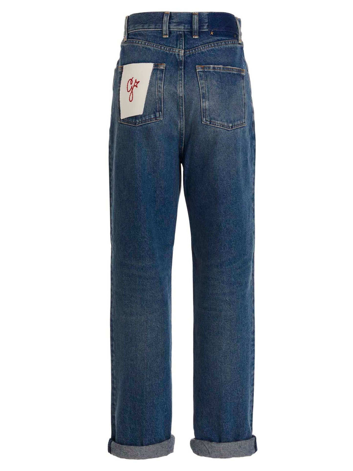 Golden Goose Blaue Jeans aus Baumwolle im geraden Schnitt