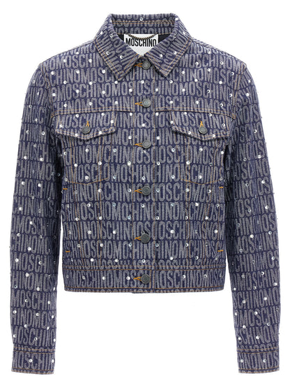 Moschino Blaue Jeansjacke aus Baumwolle