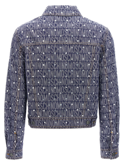 Moschino Blaue Jeansjacke aus Baumwolle