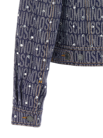 Moschino Blaue Jeansjacke aus Baumwolle