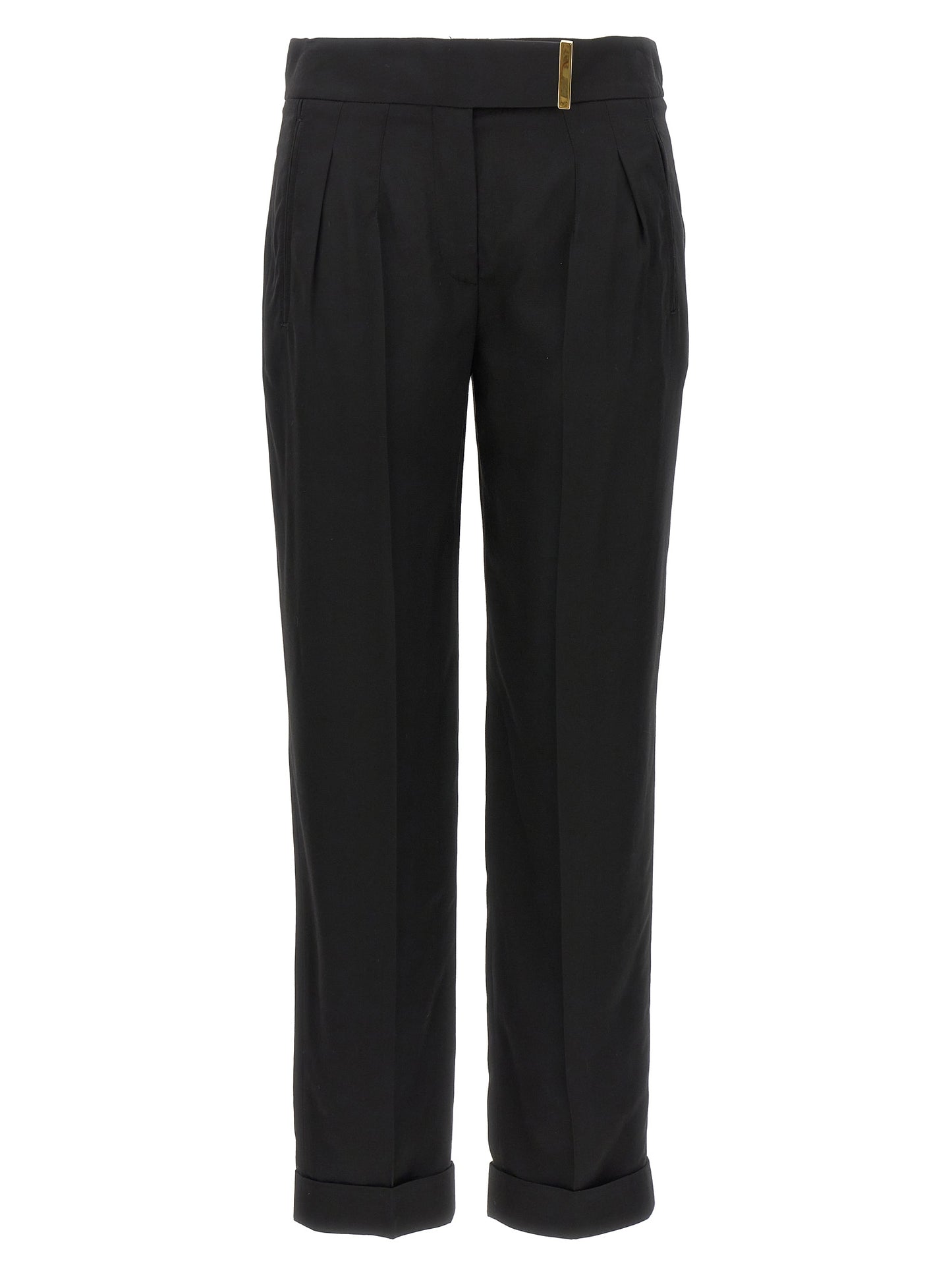 Tom Ford Schwarze Viskose-Anzughose