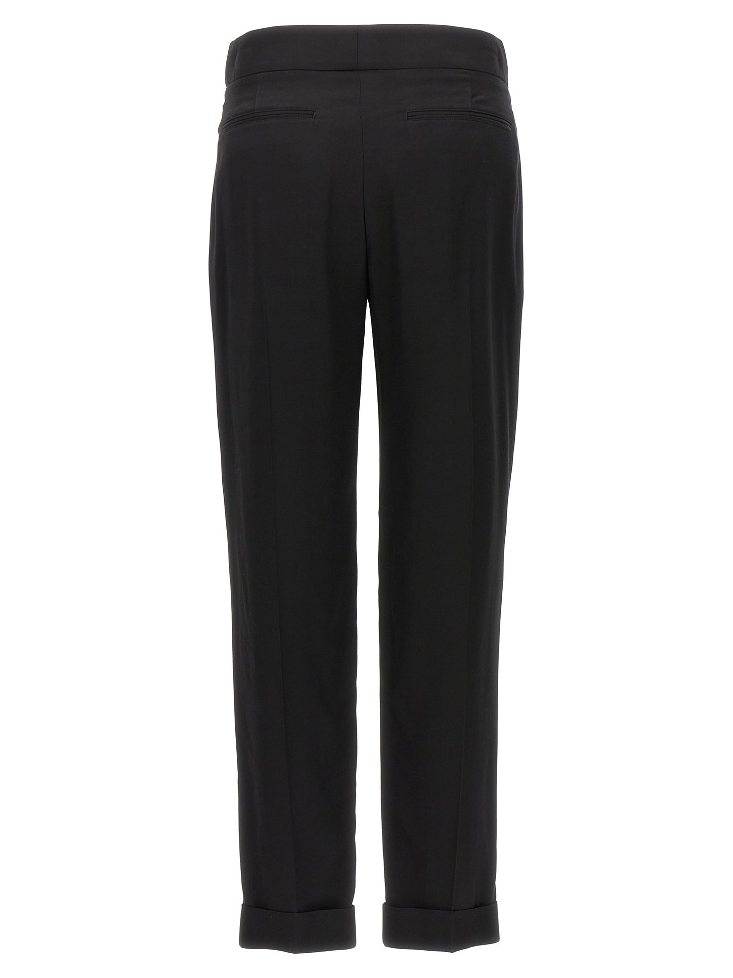 Tom Ford Schwarze Viskose-Anzughose