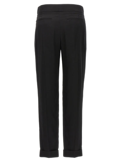 Tom Ford Schwarze Viskose-Anzughose