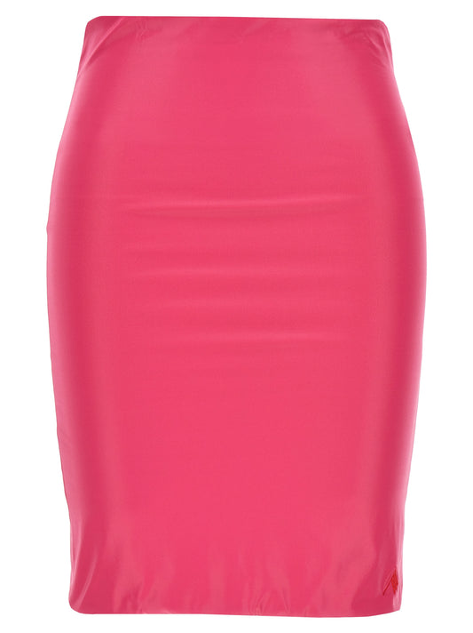 The Attico Fuchsia Polyamid Maxirock