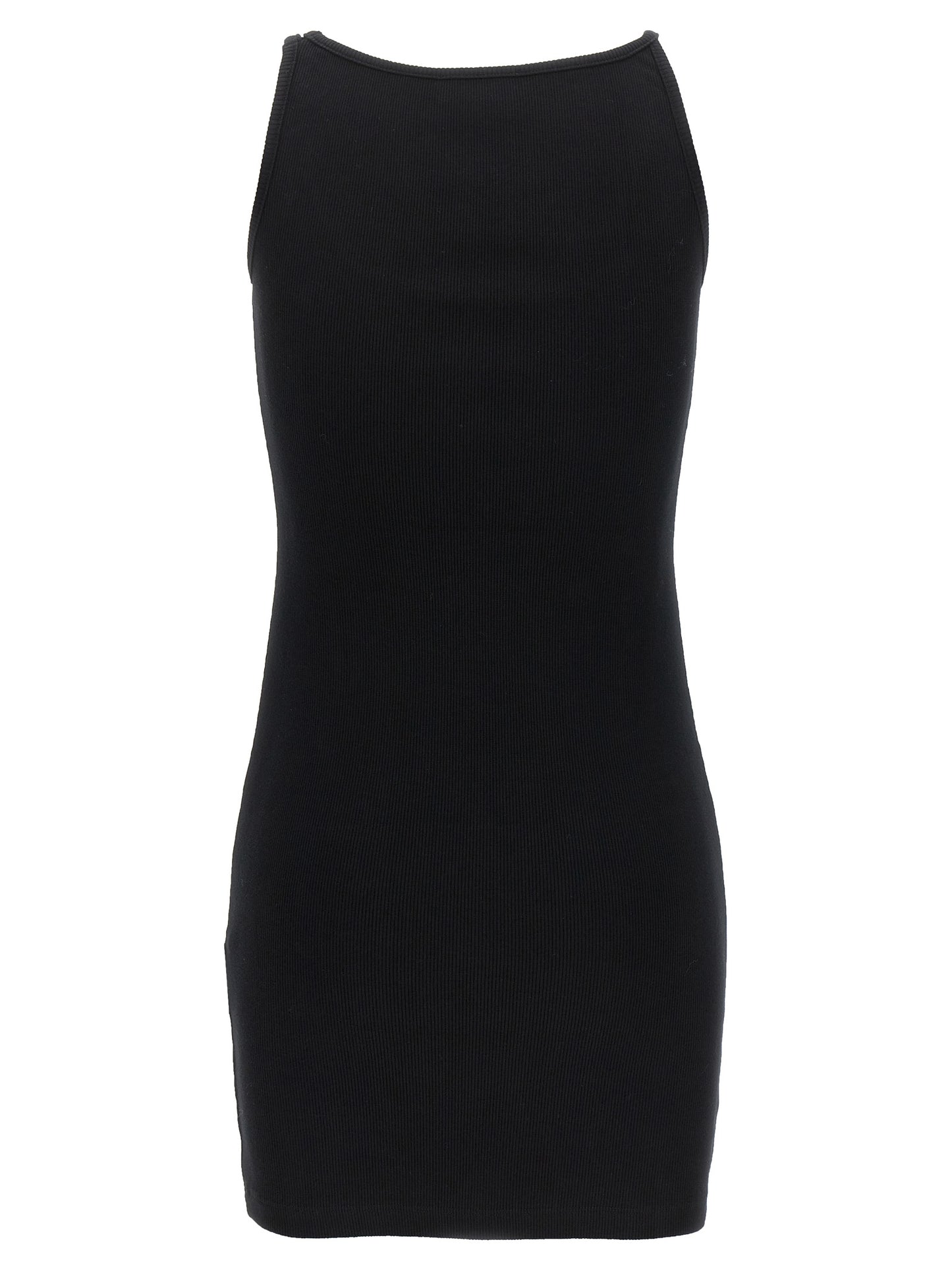 Off-White Schwarzes kurzes Baumwollkleid