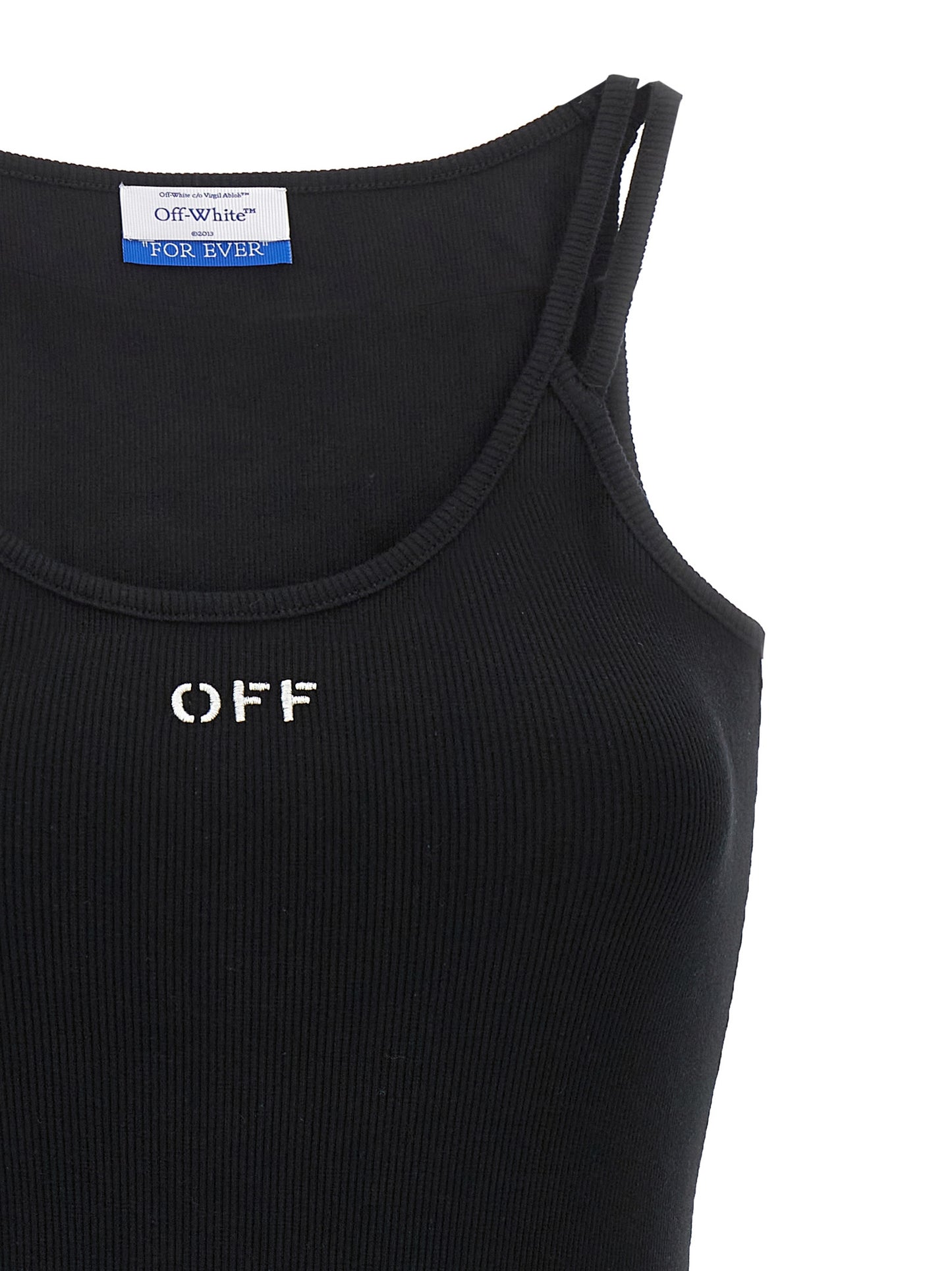 Off-White Schwarzes kurzes Baumwollkleid