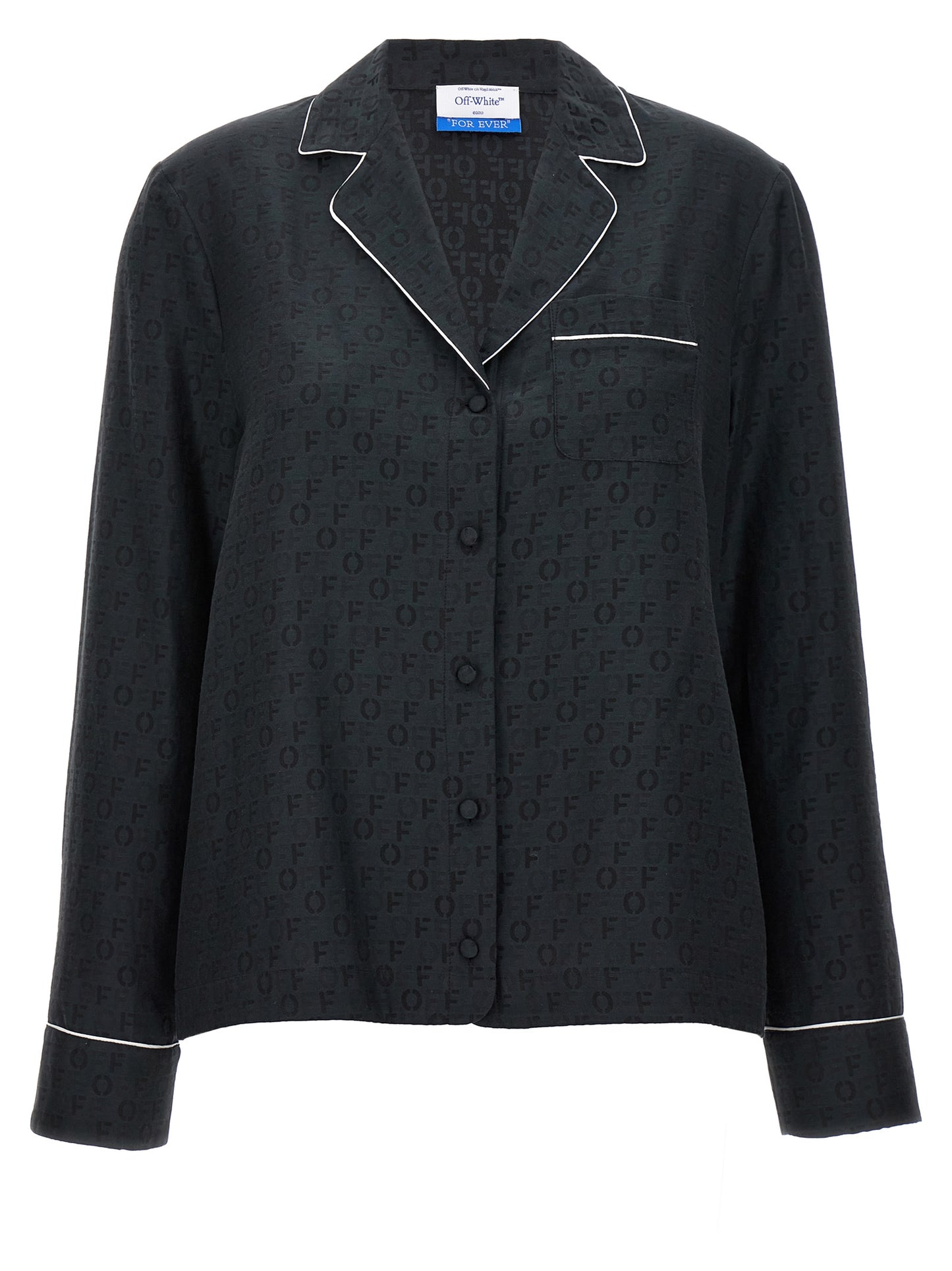 Off-White Schwarze Seidenbluse