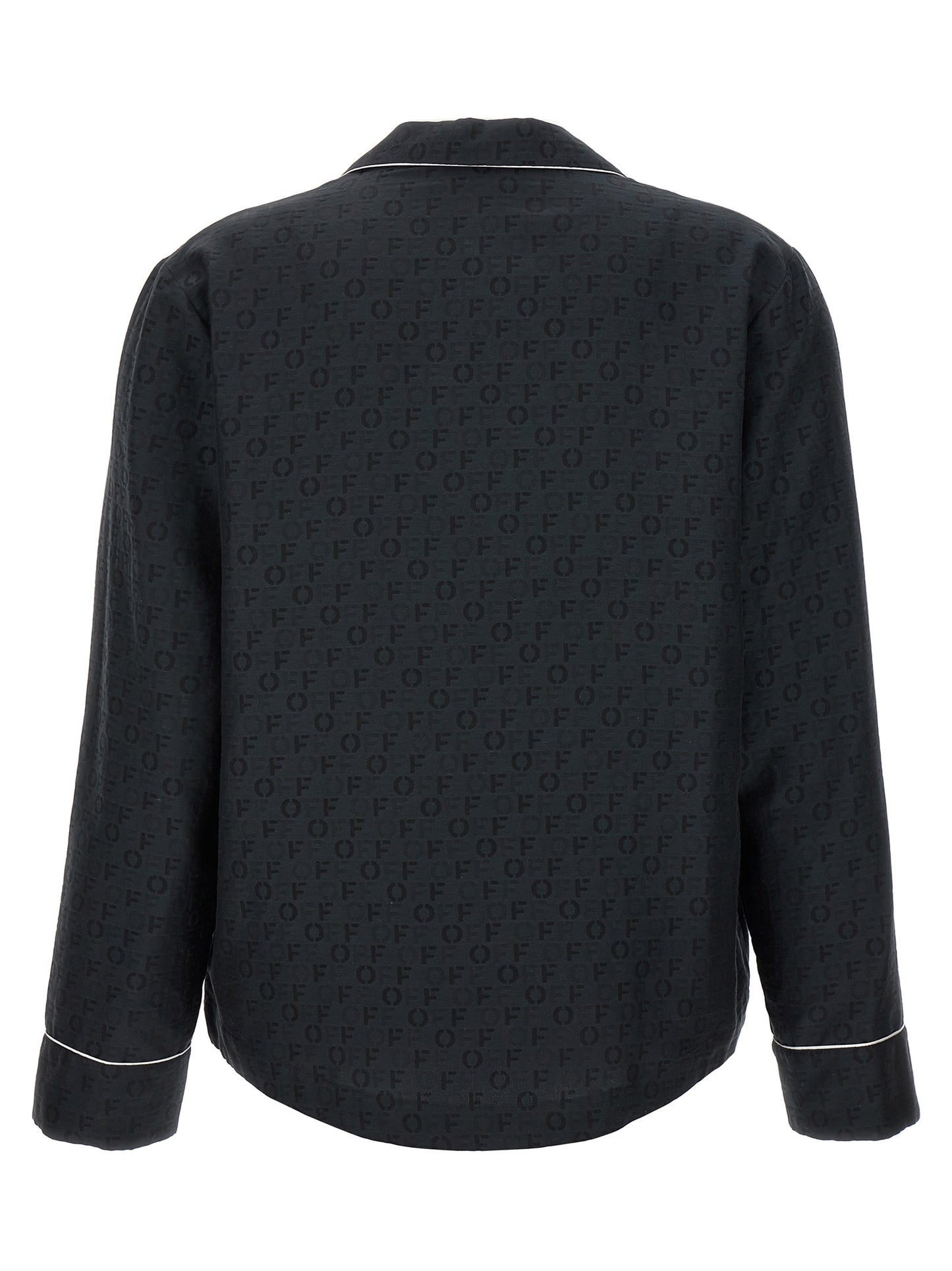 Off-White Schwarze Seidenbluse