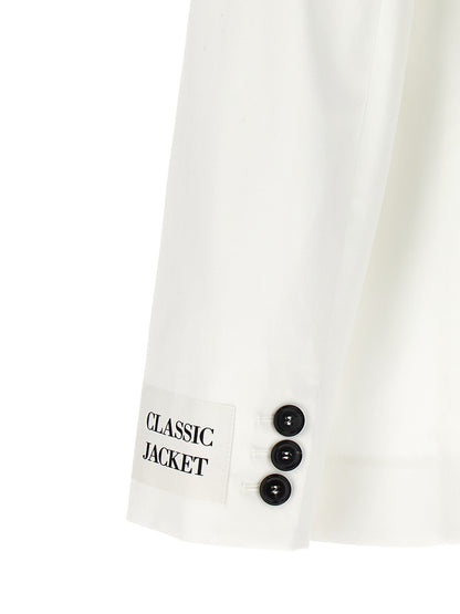 Moschino Weißer Baumwollblazer