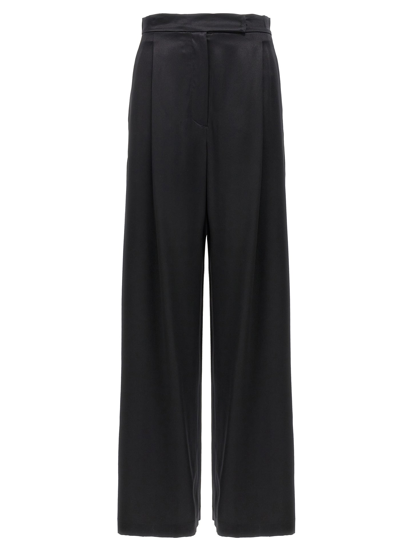 Max Mara Schwarze Seiden-Freizeithose