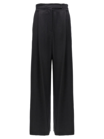 Max Mara Schwarze Seiden-Freizeithose