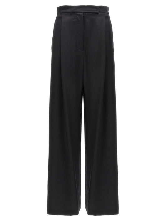 Max Mara Schwarze Seiden-Freizeithose