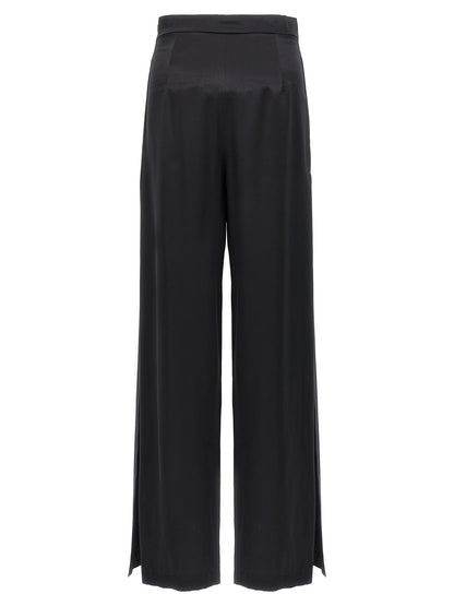 Max Mara Schwarze Seiden-Freizeithose