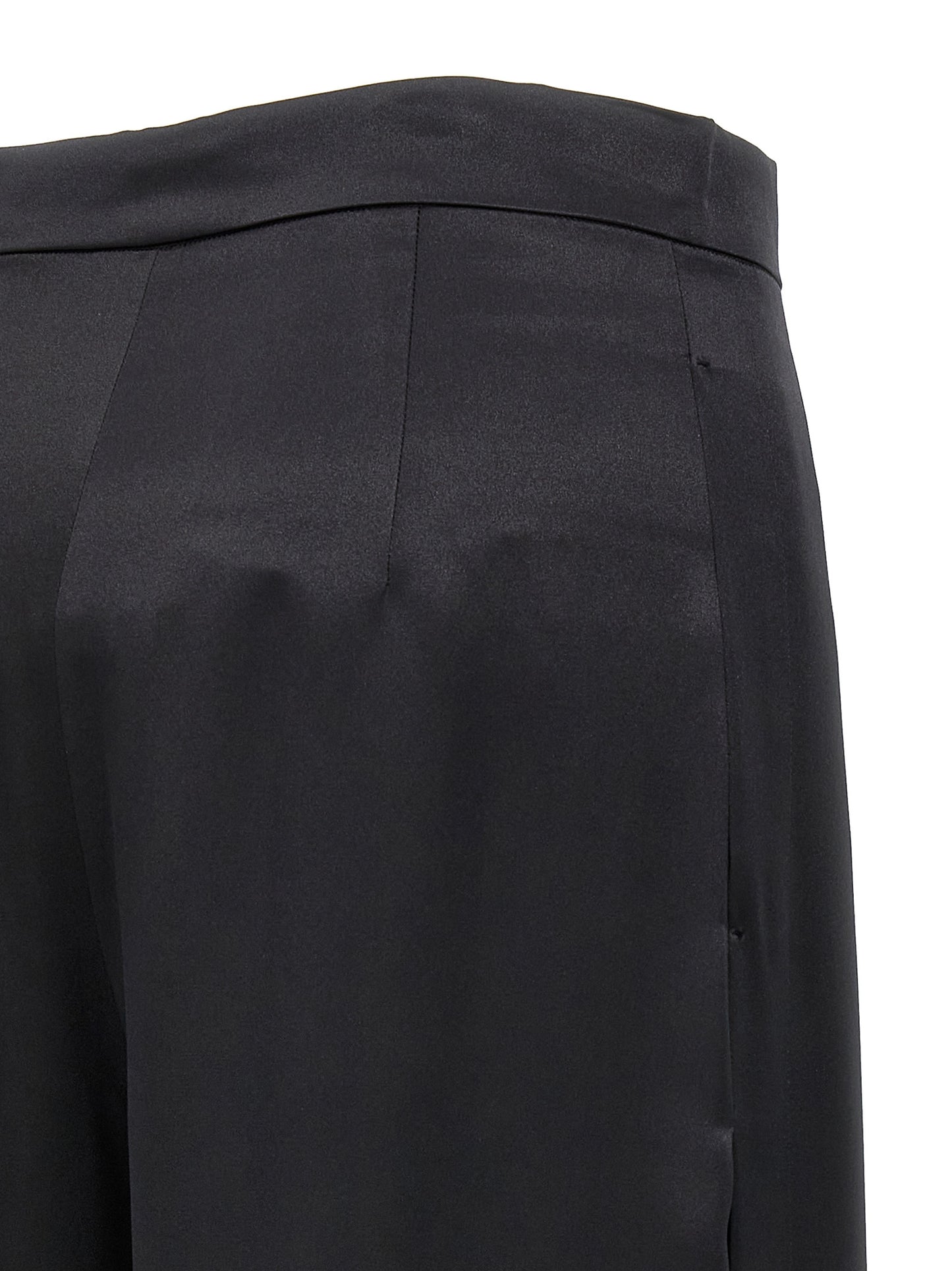 Max Mara Schwarze Seiden-Freizeithose