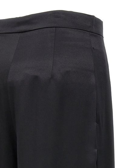 Max Mara Schwarze Seiden-Freizeithose