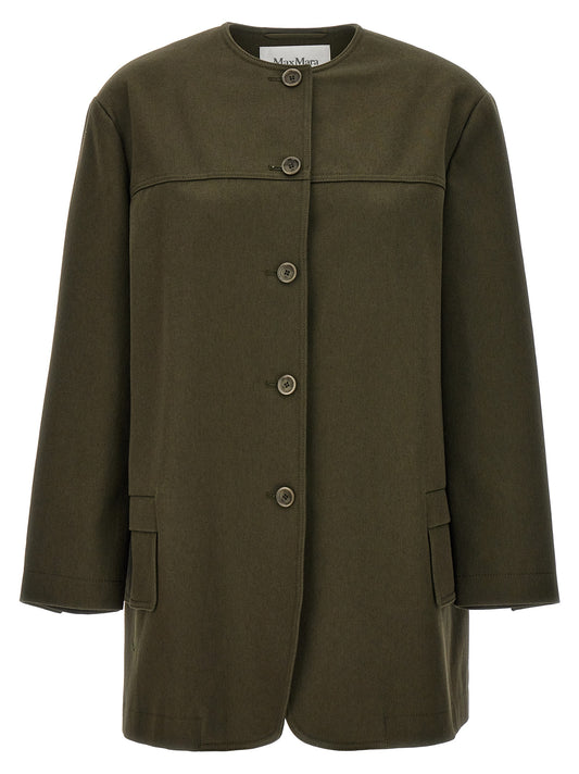 Max Mara Baumwolljacke in Zweifarbenoptik