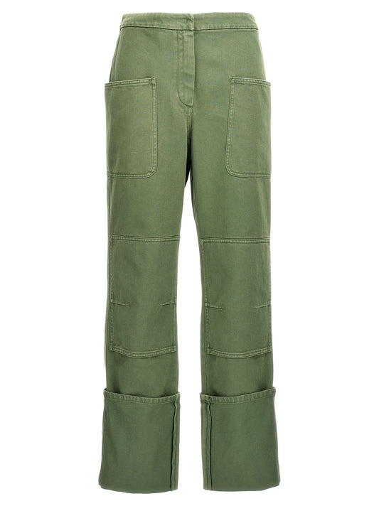 Max Mara Zweifarbige Baumwoll-Freizeithose