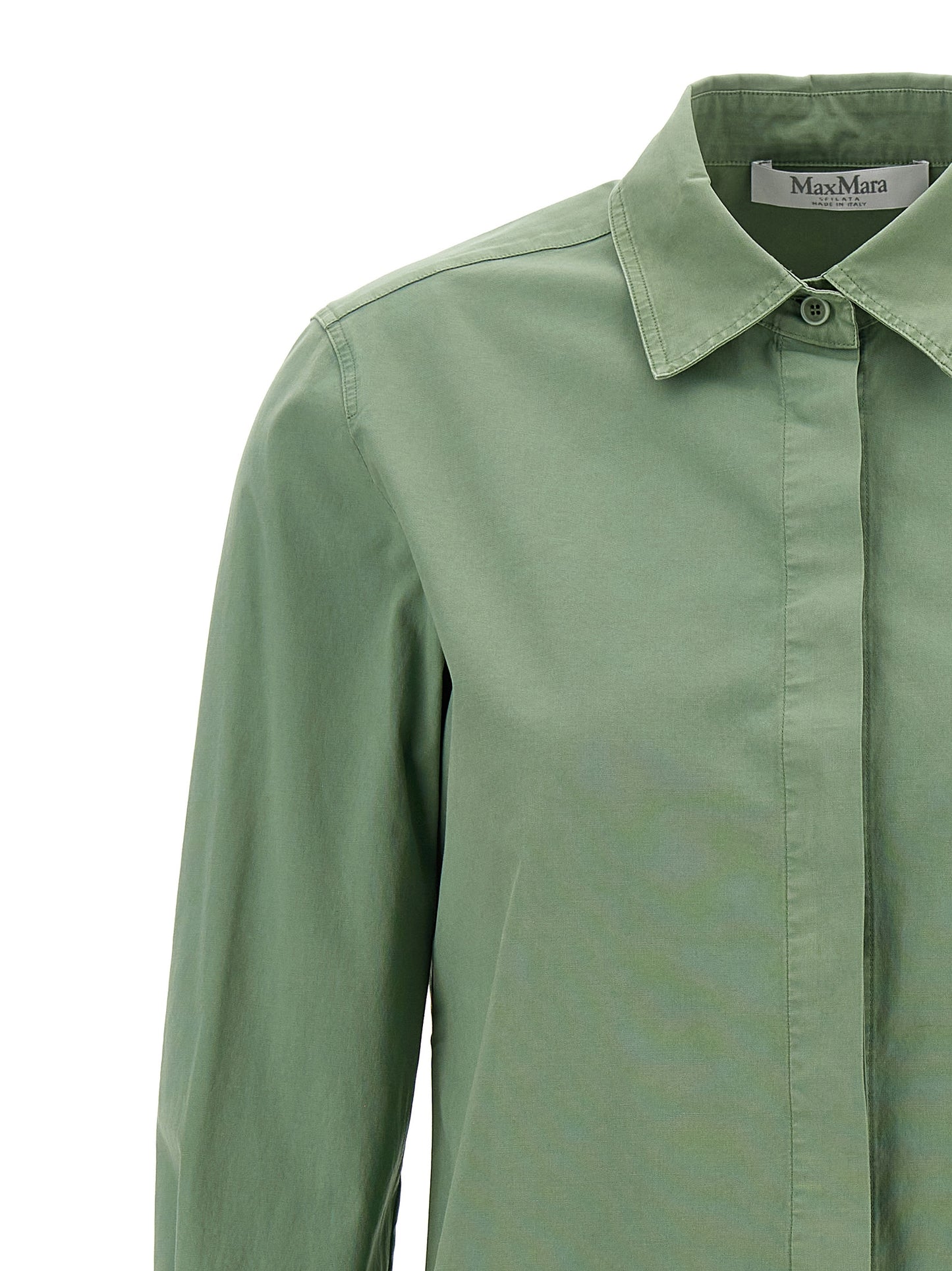Max Mara Zweifarbige Baumwollbluse