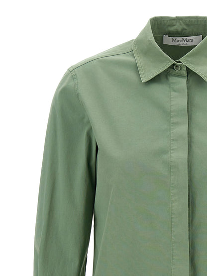 Max Mara Zweifarbige Baumwollbluse