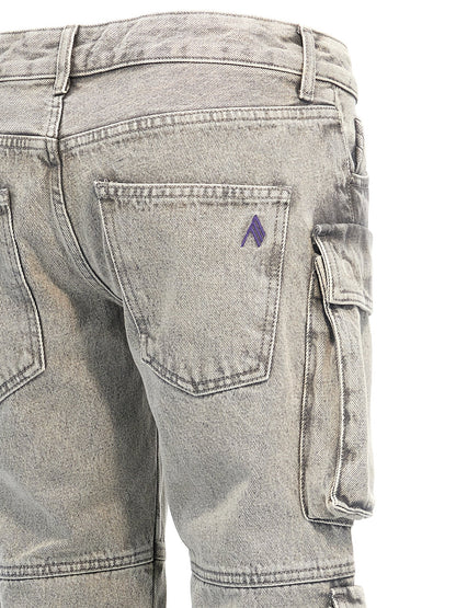 The Attico Graue Cargohose aus Baumwolle