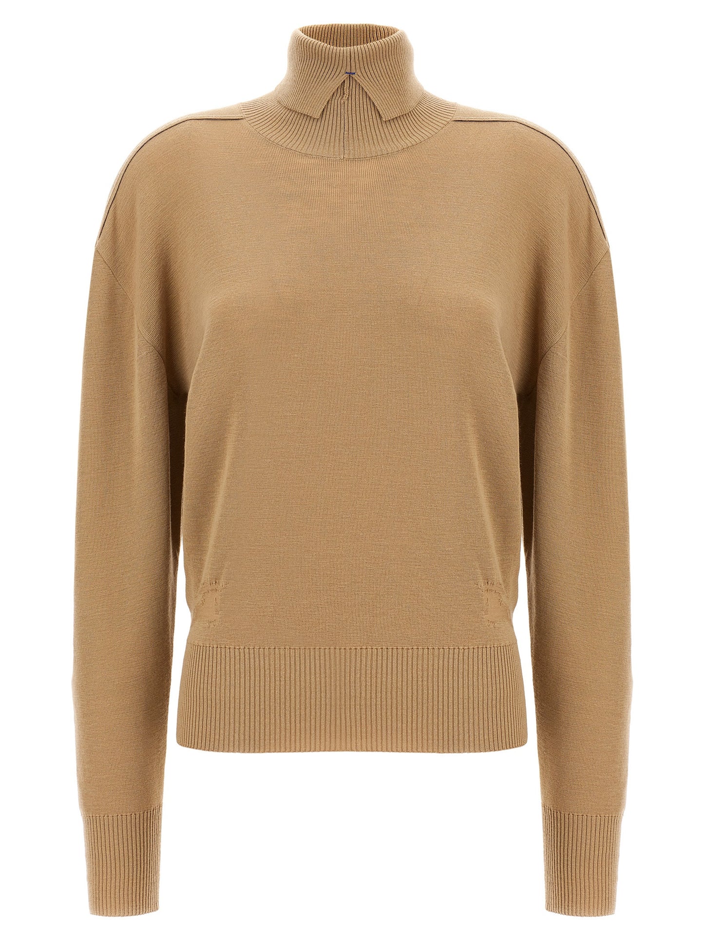 Burberry Beige Wollstrickjacke