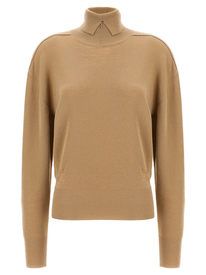 Burberry Beige Wollstrickjacke