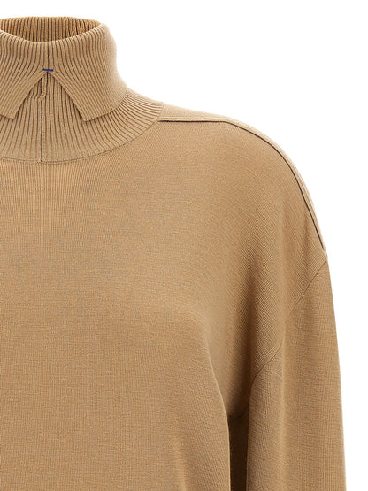 Burberry Beige Wollstrickjacke