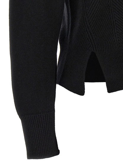 Alexander McQueen Schwarzer Wollcardigan