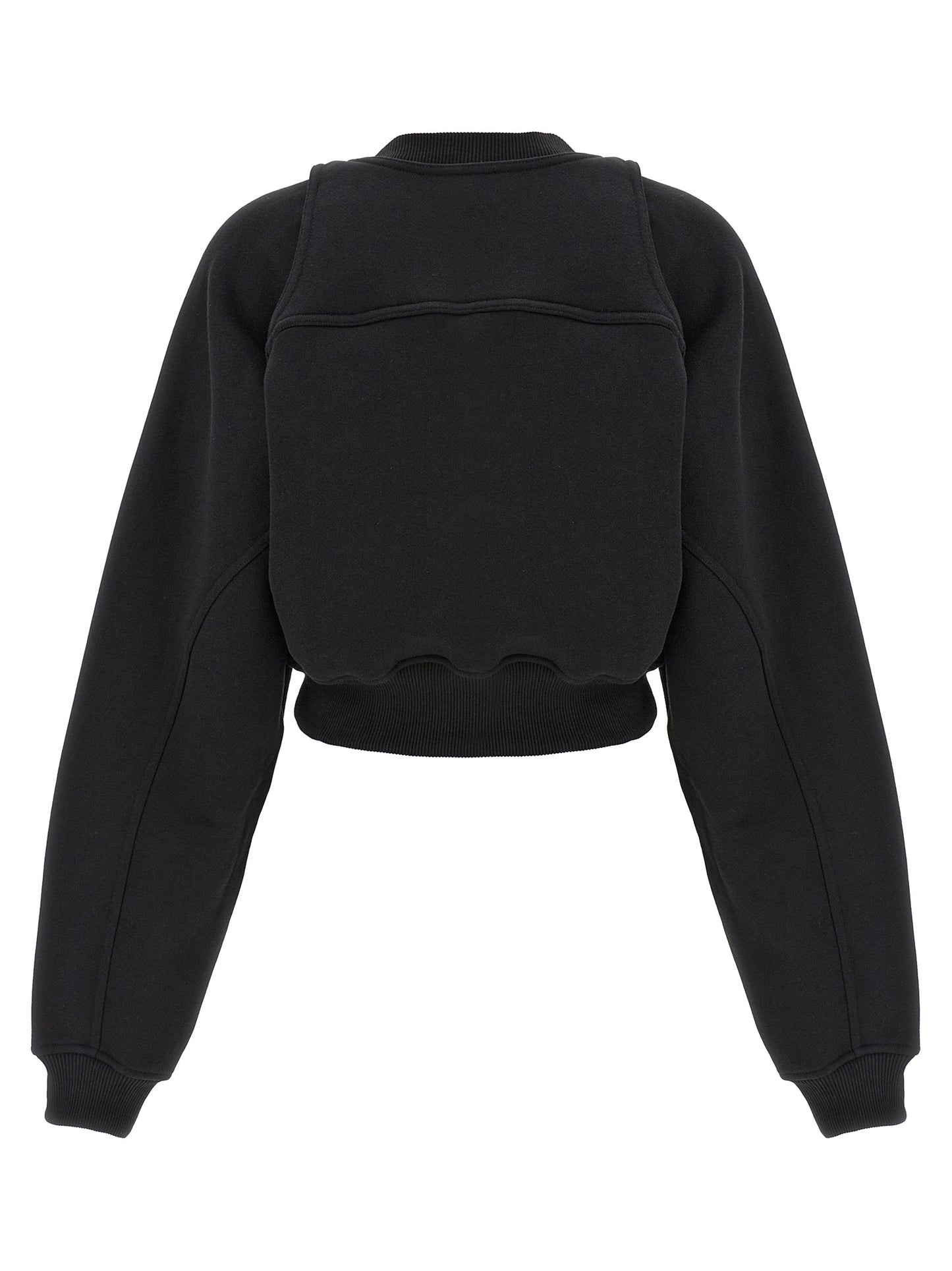 Off-White Zweifarbiger Baumwollpullover