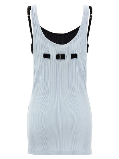 The Attico Blaue Baumwoll-Tanktops