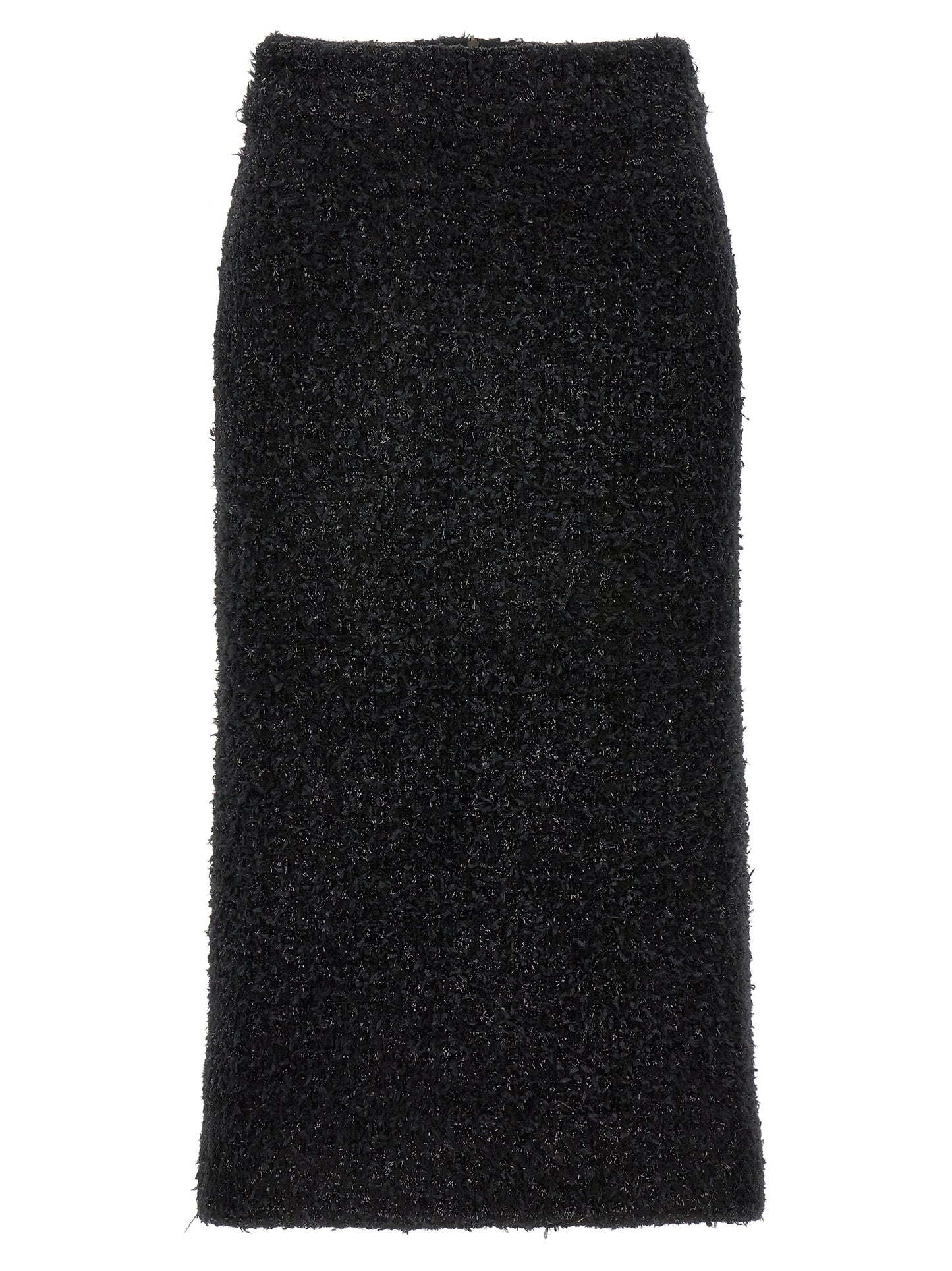 Balenciaga Schwarzer Baumwoll-Midirock