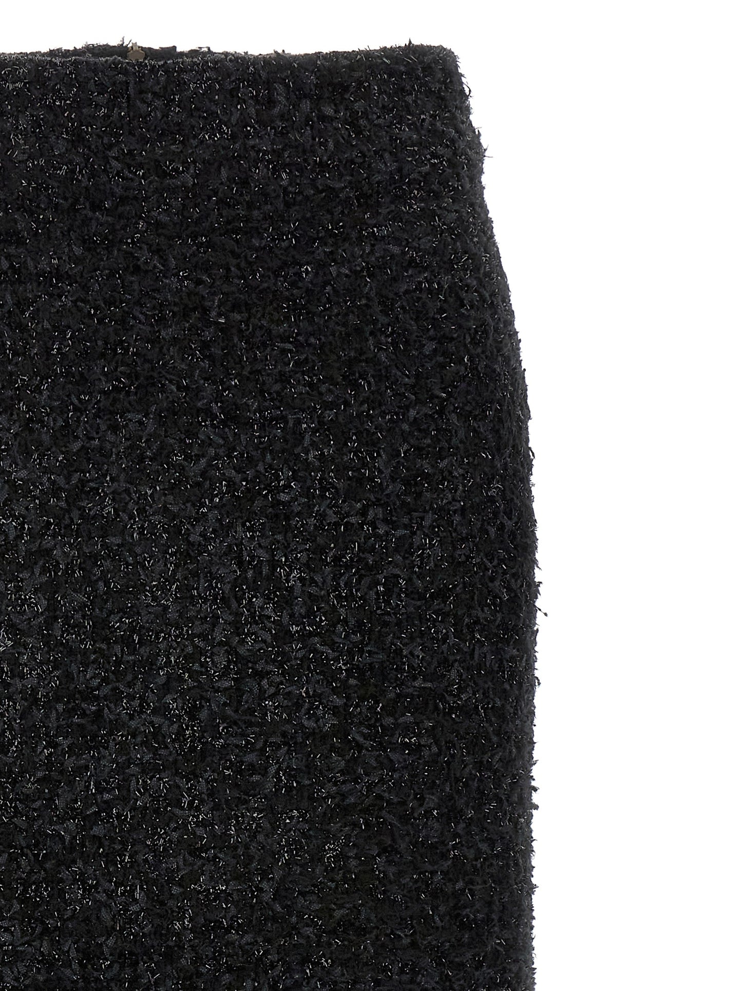 Balenciaga Schwarzer Baumwoll-Midirock