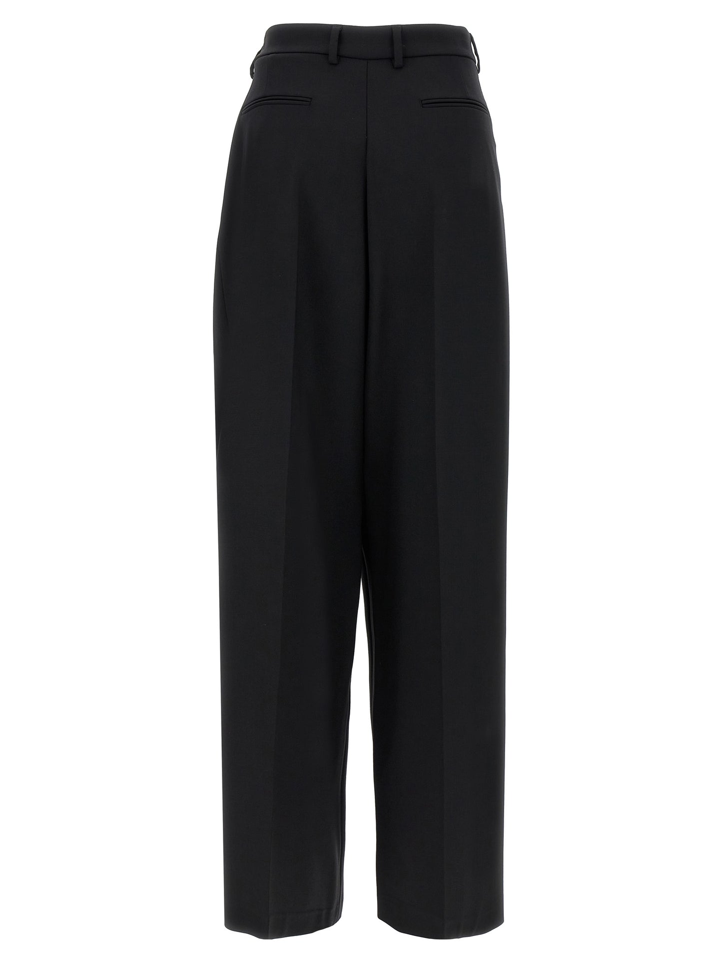 Giuseppe Di Morabito Schwarze Hose aus reiner Schurwolle
